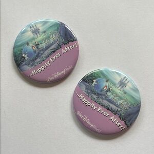 Disney World Retired Happily Ever After Buttons